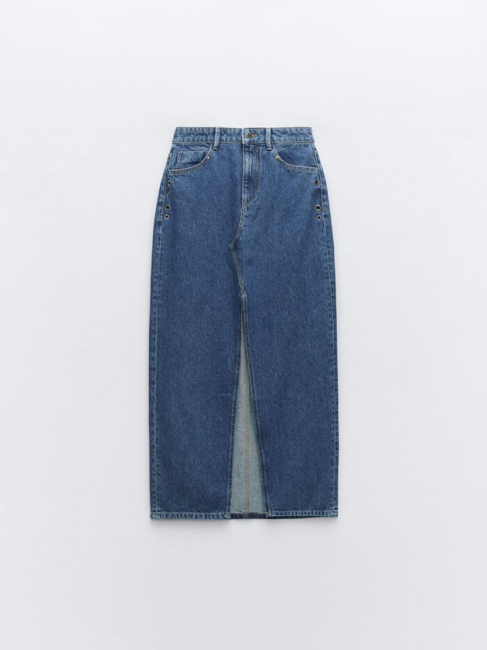 Solid Wide Leg Jeans